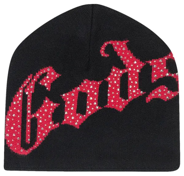 Godspeed OG Logo Studded Beanie 'Black/Red'