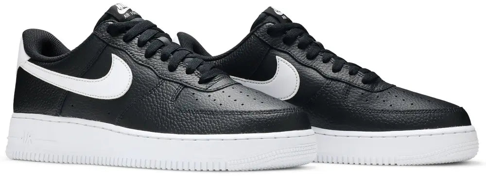 Nike Air Force 1 '07 'Black White Tumbled'