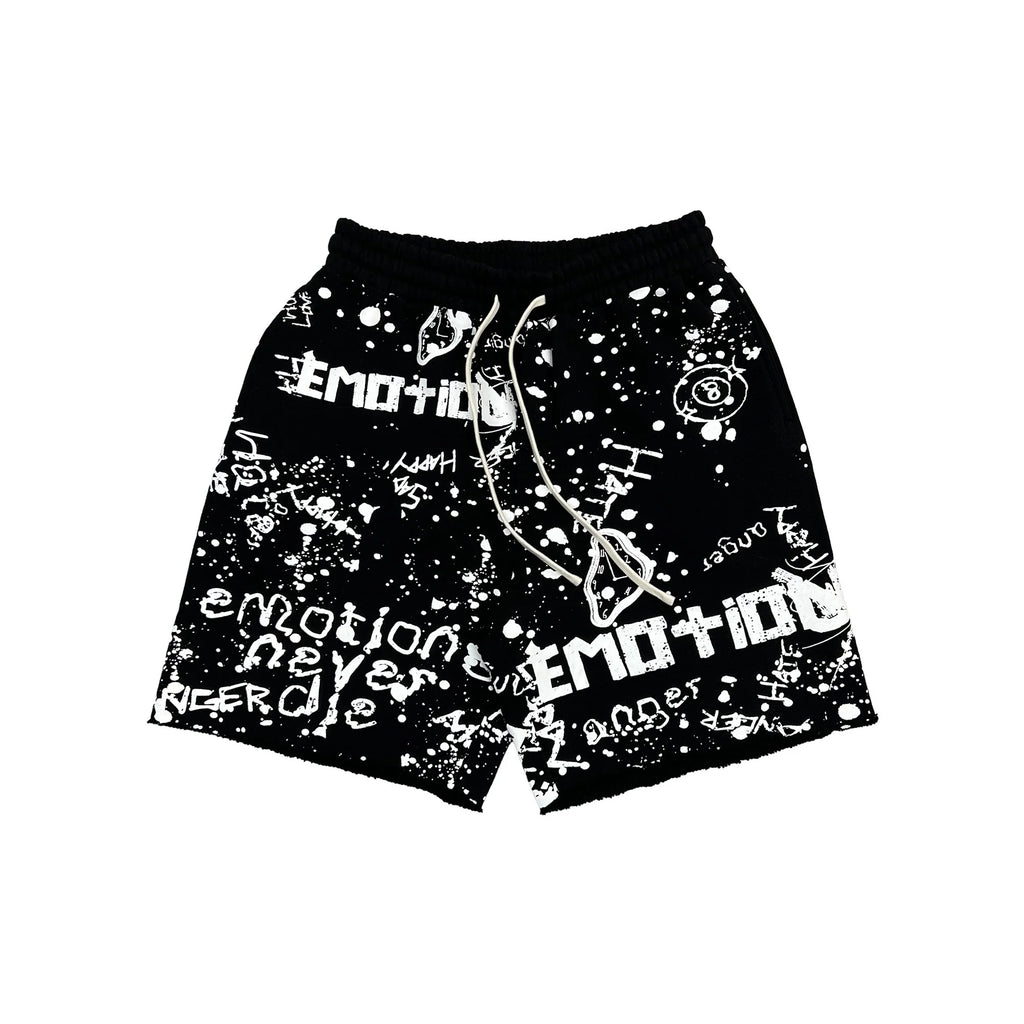 Black “Graffiti” Shorts
