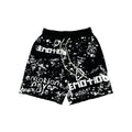 Black “Graffiti” Shorts