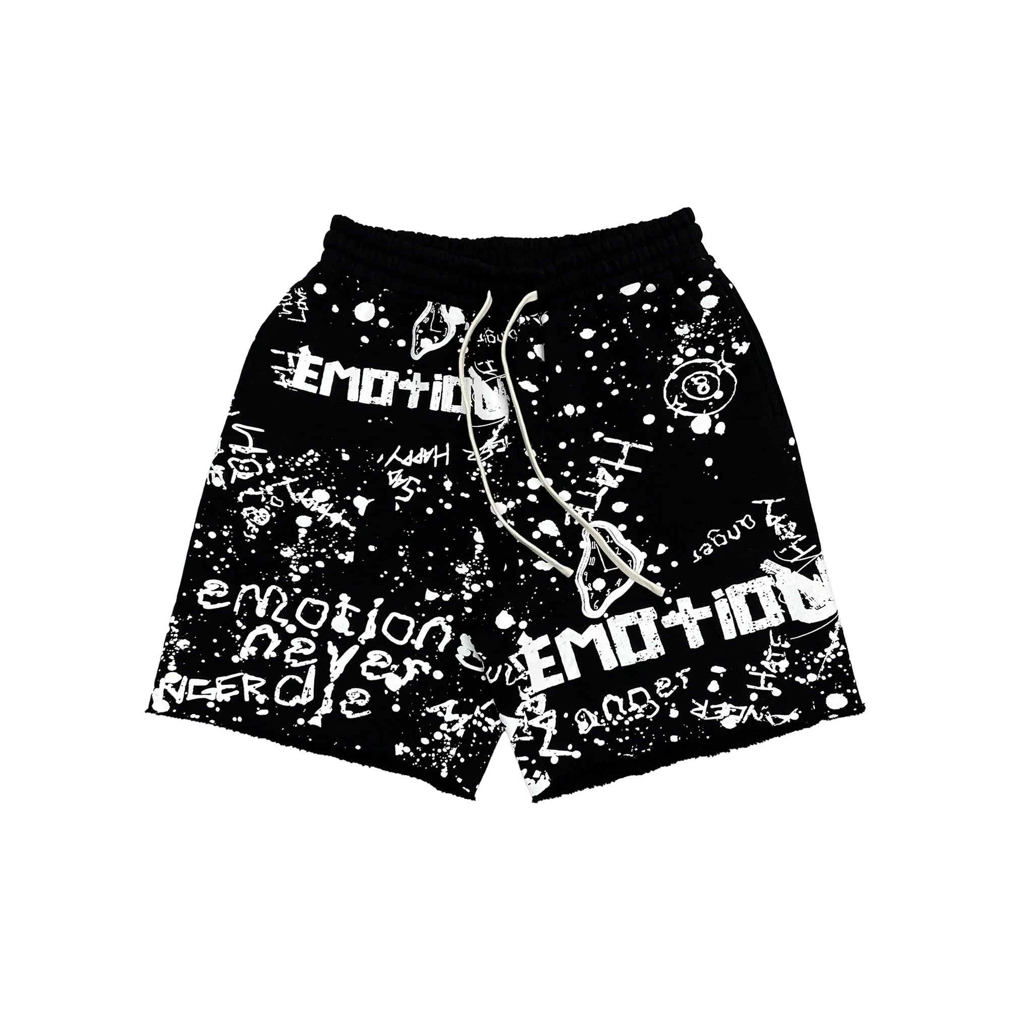 Black “Graffiti” Shorts