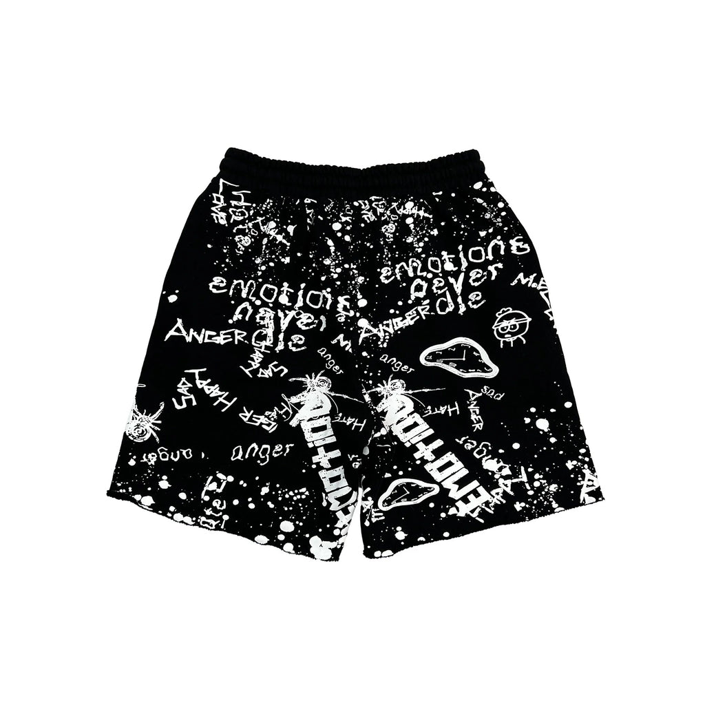 Black “Graffiti” Shorts