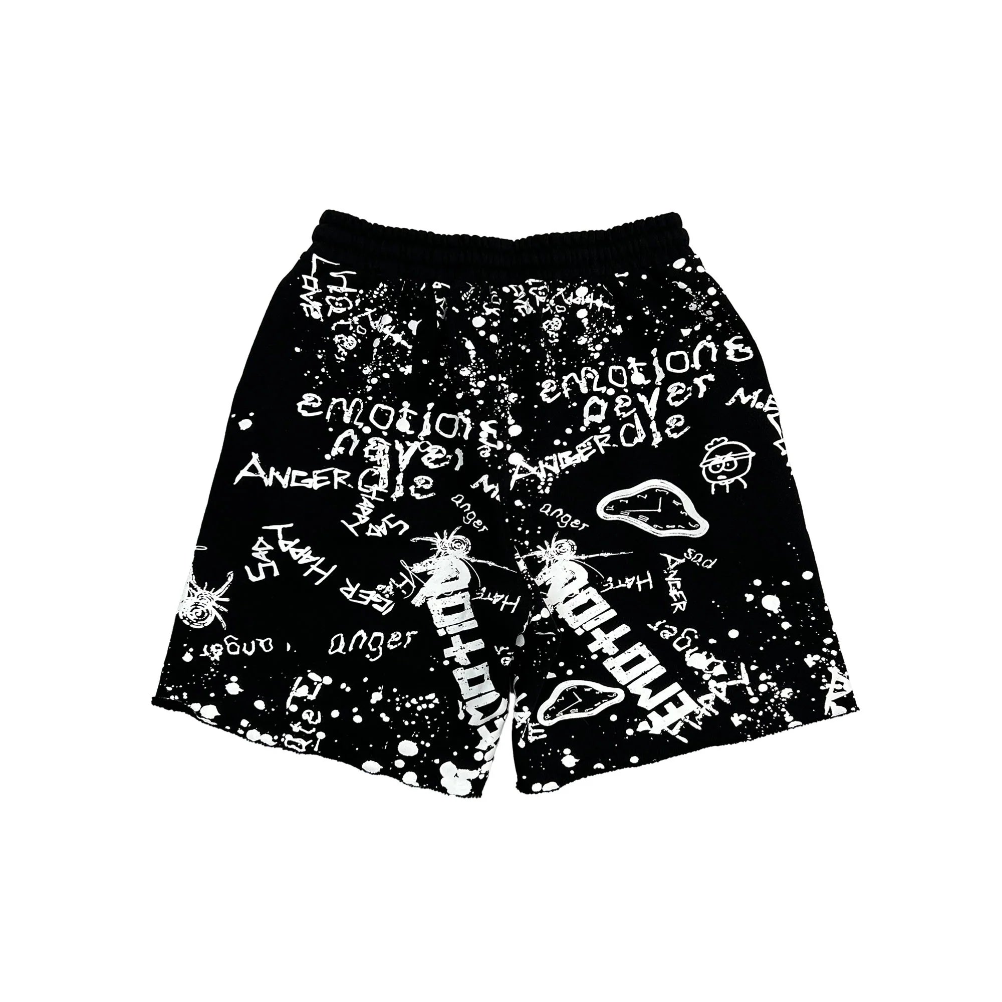 Black “Graffiti” Shorts