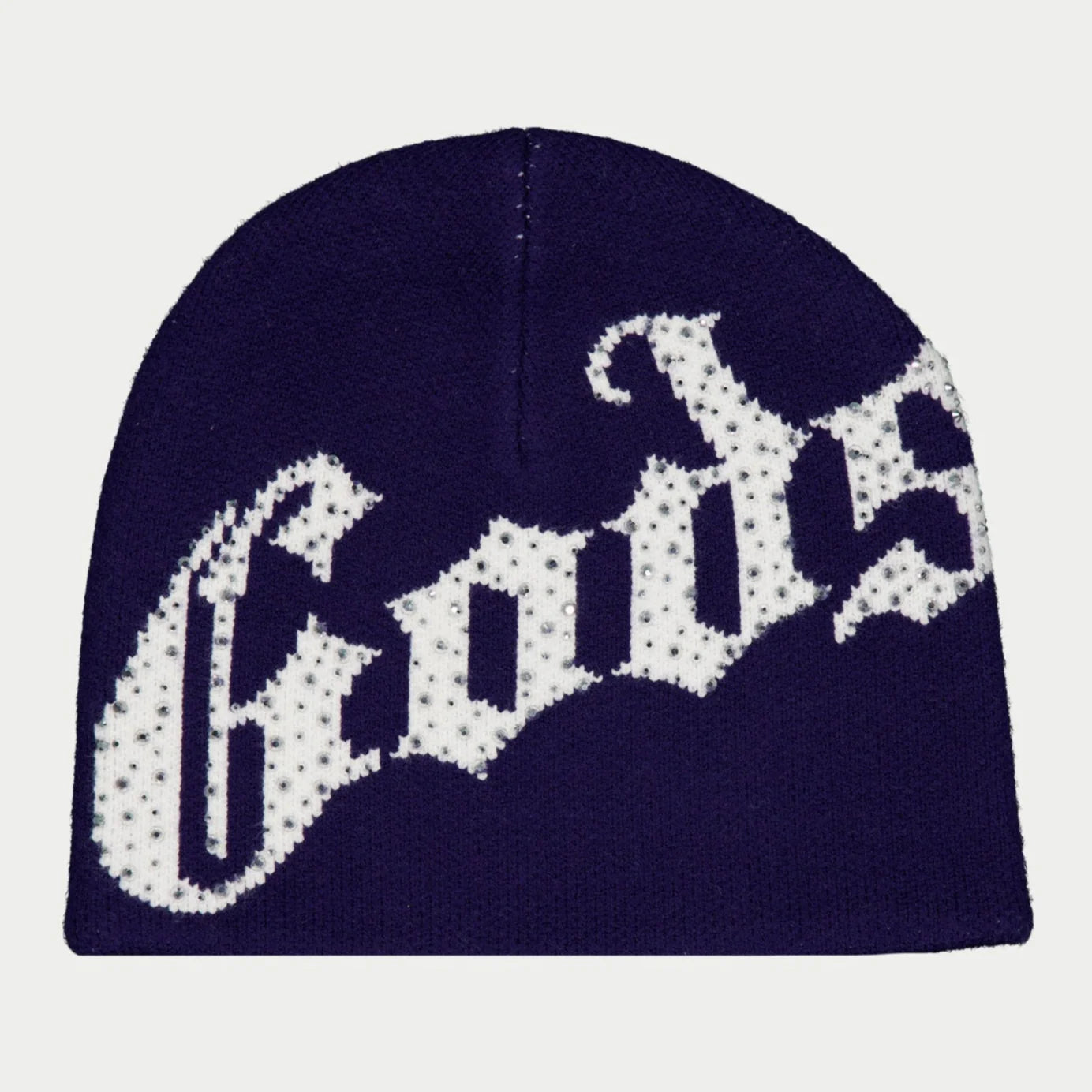 Og Logo Studded Beanie (Navy/White)