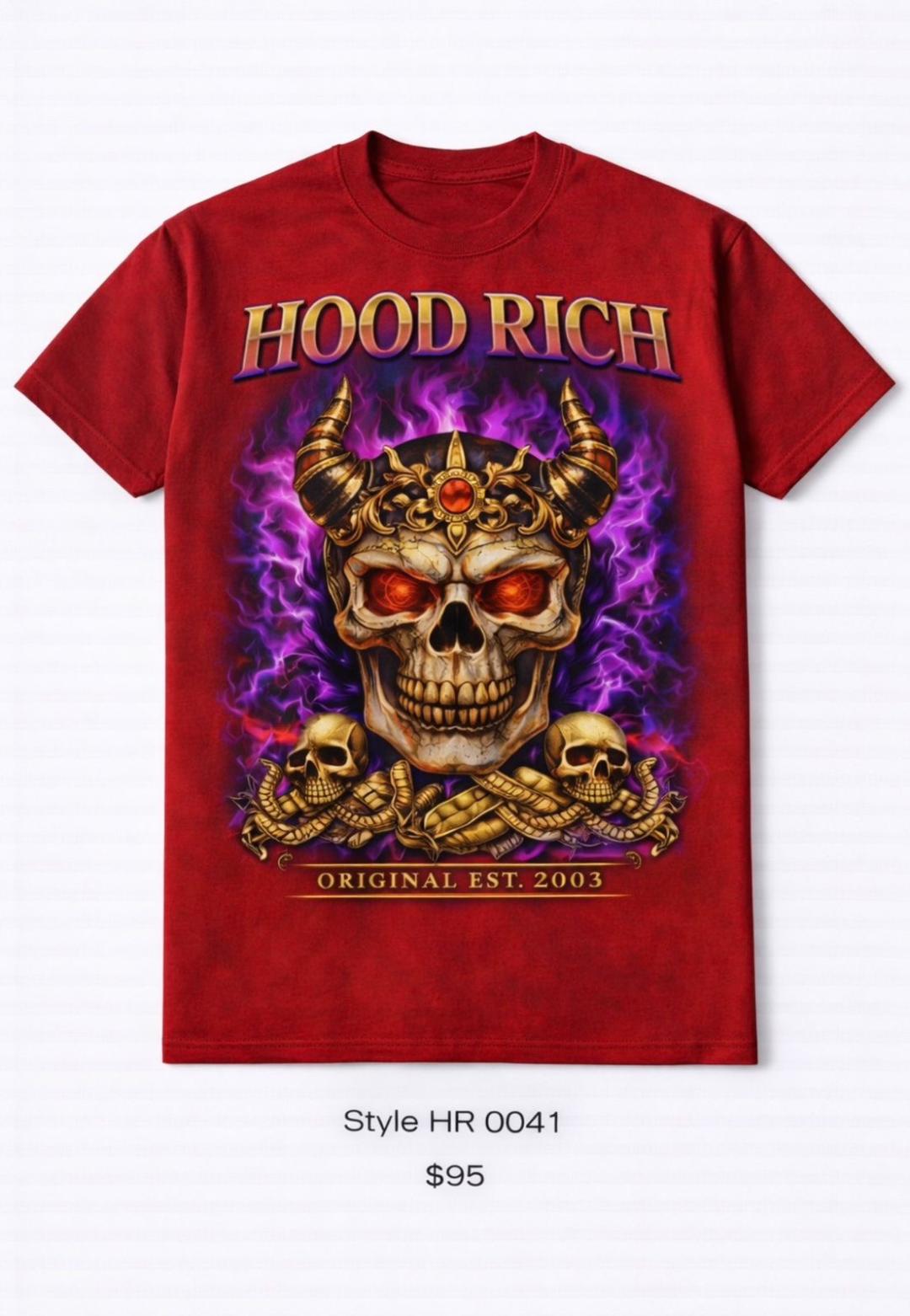 HOOD RICH T-SHIRT SKULL