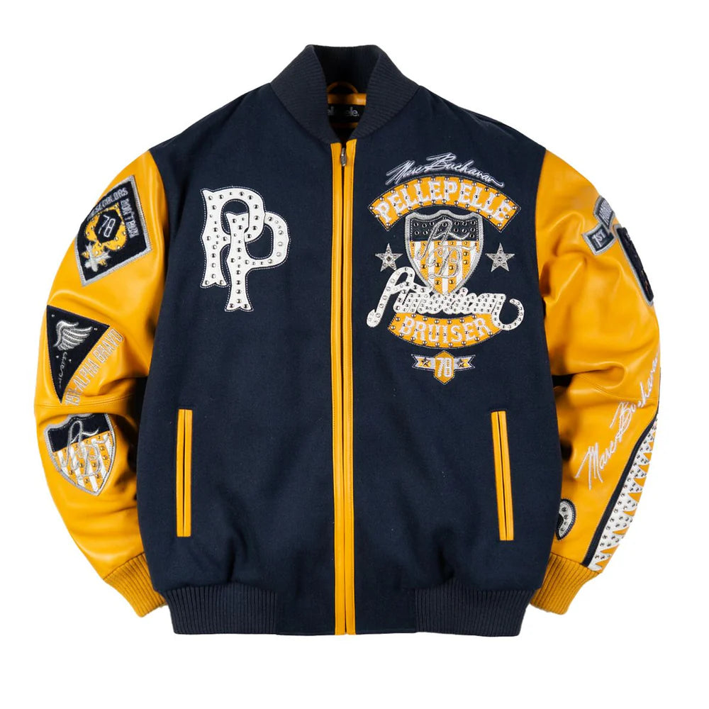 PELLE PELLE MEN’S AMERICAN BRUISER VARSITY JACKET