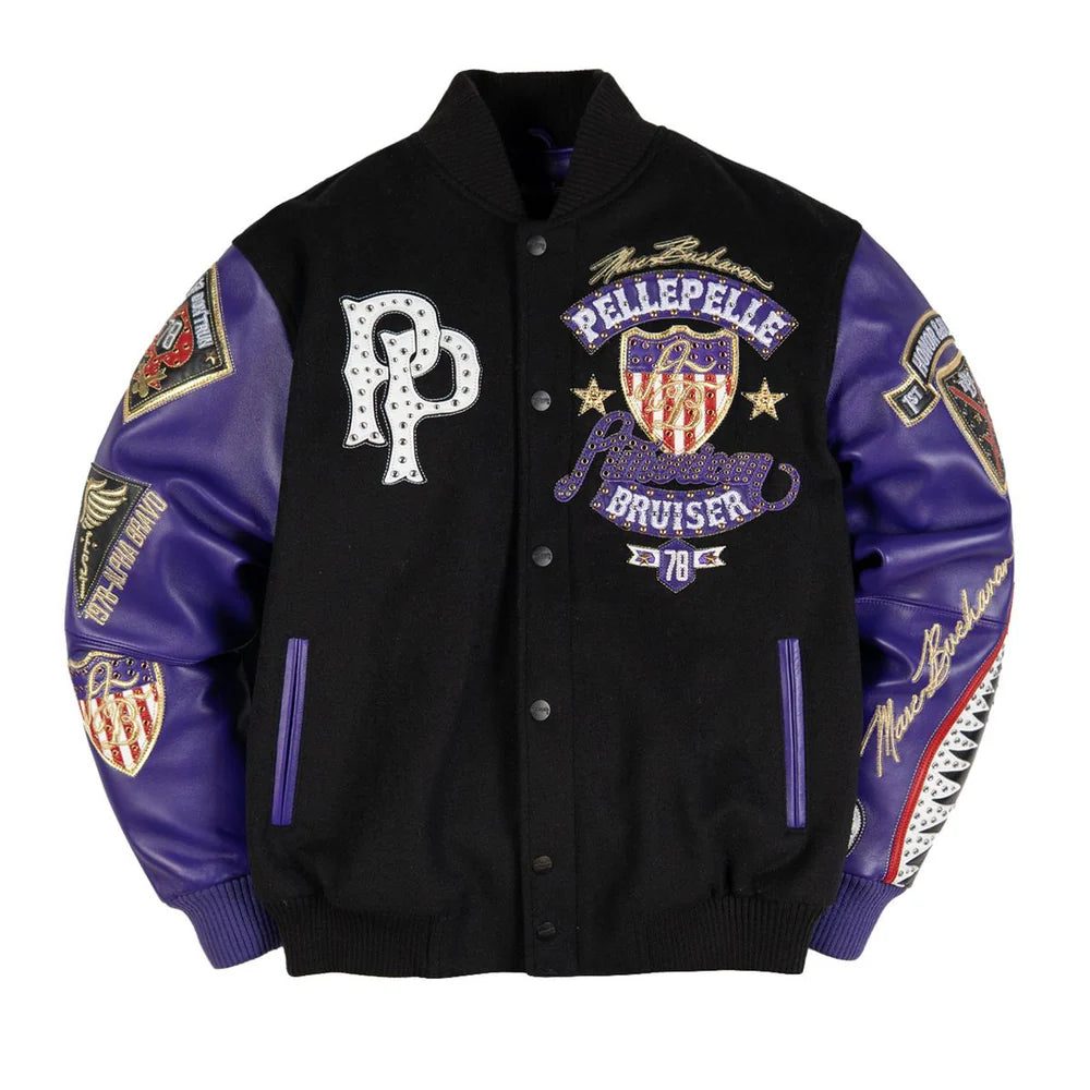 PELLE PELLE MEN’S AMERICAN BRUISER VARSITY JACKET