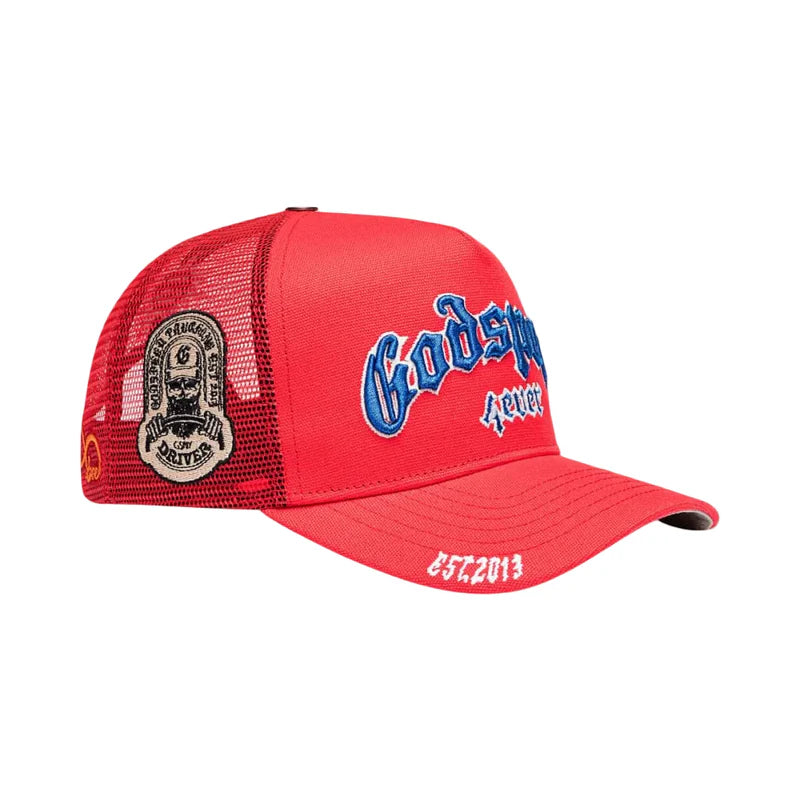 Godspeed GS Forever Trucker Hat (Red/White/Blue)
