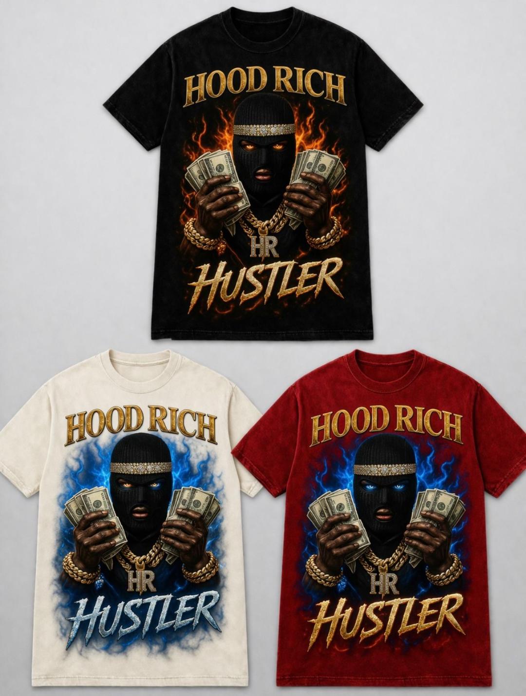 HOOD RICH T-SHIRT HUSTLER