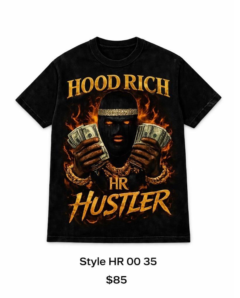 HOOD RICH T-SHIRT HUSTLER