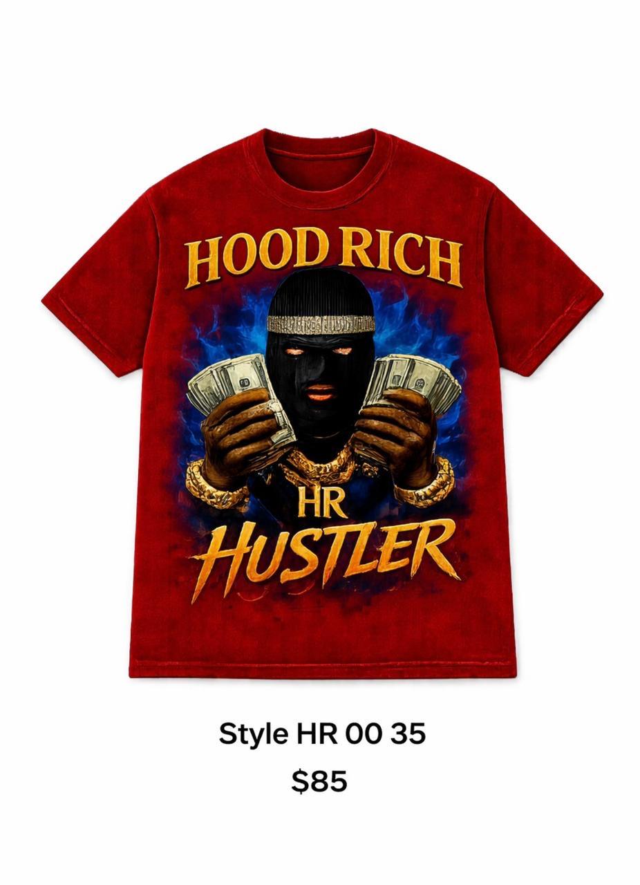 HOOD RICH T-SHIRT HUSTLER