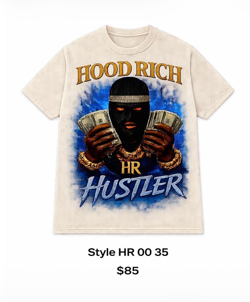 HOOD RICH T-SHIRT HUSTLER