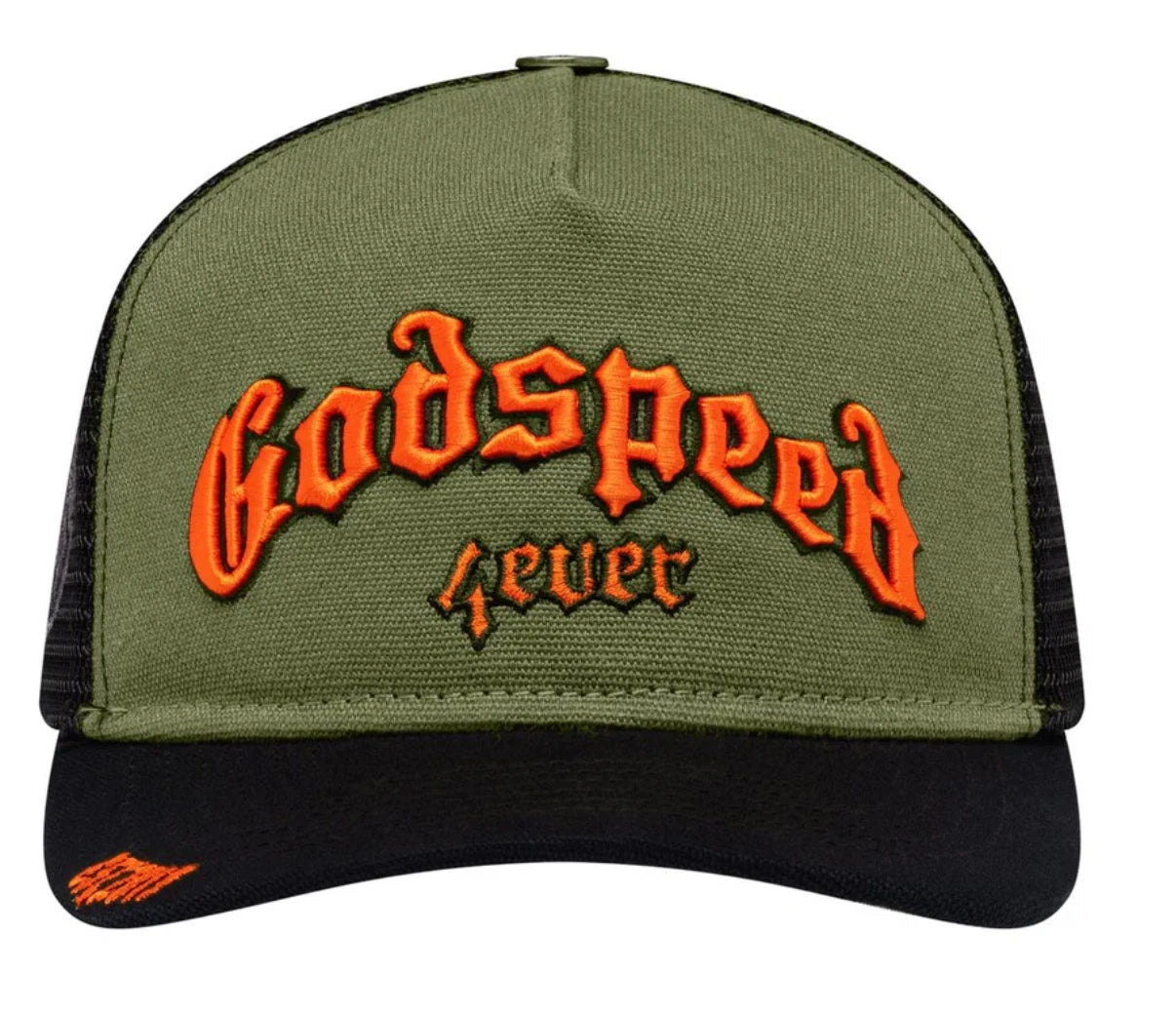 Forever Trucker Hat "Olive / Orange"